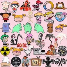 Finn E Jack Adventure Time Pins Esmalte Cartoon Animais Crachás Rugrats Metal Pino Dinossauro Animal Bonito Broches De Rã Jóias Acessórios