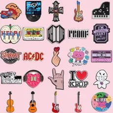 Coreano Kpop Banda Pino JungKook Crachá Broches Cassete Fita Broche Coração Gesto Pinos Jóias Acessórios Presente Para F