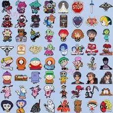 100 Estilos Anime Star Wars Pin Broches De Feiticeiro Fei