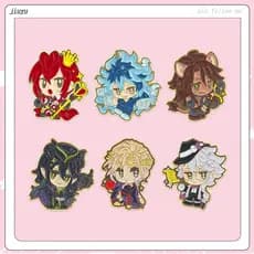 Twisted Wonderland Chibi Pins Dormitório Líder E Vice Lapela Pin Coleção