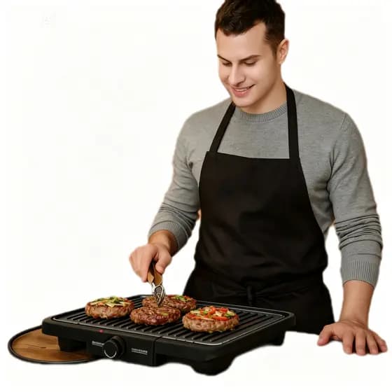 Churrasqueira Eletrica Grill  Grelha Removivel  127 V Preta