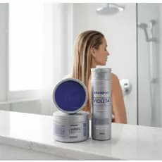Kit Profissional Capilar Matizador Violeta Blond Belkit para Cabelos Loiros Cabelos Platinados Cabelos Grisalhos