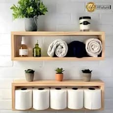 Kit 2 Nichos Prateleiras Estante Multiuso Pinus Estante