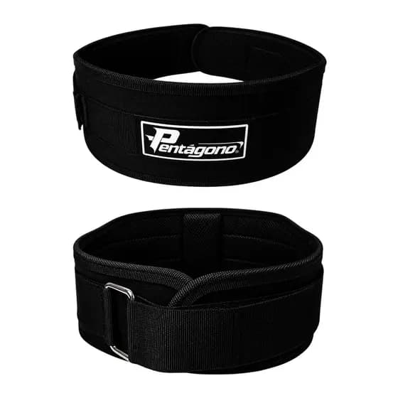Cinturão Crossfit Musculação Tiger Pentágono Com Apoio Lombar P M G GG Design Anatômico Com Apoio Lombar Removível