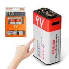 1 Ou 2 Baterias Recarregável 9 Volts Knup 9v 650mah Original