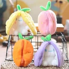 Pelucia Coelhinho Supresa c/ Ziper Decorativo, Quarto, Crianças e Ambientes - Diversos Modelos