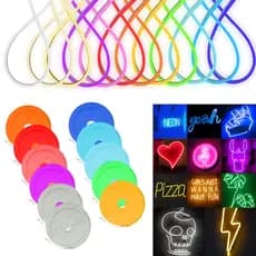 Fita Led Neon Flexivel 5m Alto Brilho Corte 2,5cm Siliconada