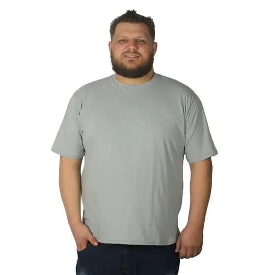 Camiseta Plus Size Masculina De Algodão Básica Lisa G1 ao G4 Tamanho Grande