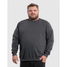 Blusa Casaco Moletom Masculino Plus Size Gola Careca Redonda Frio G1 G2 G3 G4