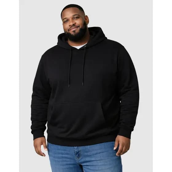Casaco Blusa Moletom Masculina Plus Size Liso G1 G2 G3 G4 Canguru Felpado Peluciado Inverno
