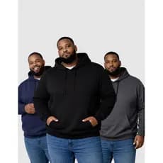 Kit 3 Casacos Blusa Moletom Plus Size  Capuz Flanelado de Frio Jaqueta G1  G2 G3 G4