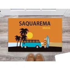 Tapete Capacho Personalizado Divertido Surf Saquarema