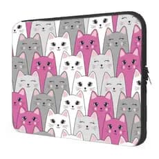 Capa Case Notebook 14 15.6 17 Personalizado Gatos Cat Felino