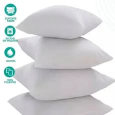 Refil Enchimento para Almofada 45x45 e 40x40 | Kit 1, 2, 4 ou 6 Unidades