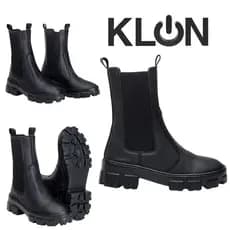 Bota Coturno Feminino Estilo-Botina Confortavel Antiderrapante Casual Tratorada Moda Outono Inverno - KLON