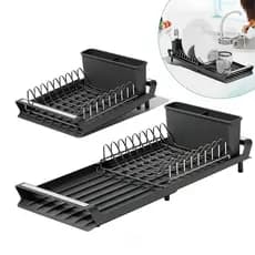 Escorredor de Louça Mimo Style com Bandeja Extensível Talheres