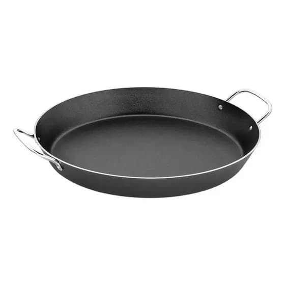 Paellera Antiaderente Preta De Aluminío 38cm Tramontia