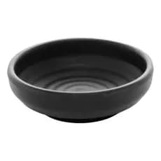 Porta Shoyu Redondo de Melanina Tóquio Preto 7CM X 7CM X 2CM