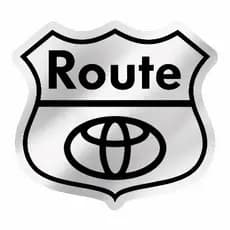Adesivo Resinado Alto Relevo Cromado Emblema Route 3D Modelo 3167 WEF8F64SD9X4G98DSSSW