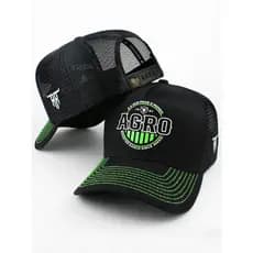 Boné Country Trucker Americano Tela Redinha Aba Curva