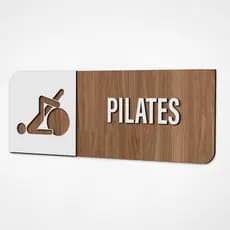 Placa Sinalização Indicativa Pilates