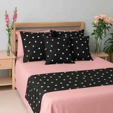 KIT ENFEITE DE CAMA 3 PC PESEIRA +2 CAPA ALMOFADA KING QUEEM PADRAO SOLT ALGODAO DECORACAO DE QUARTO