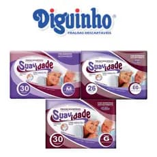 Fraldas Geriátrica Para Adultos SUAVIDADE Diguinho- M G EG