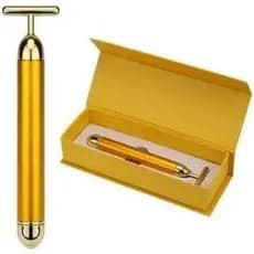 Massageador Facial Eletrico Gold 24k Harmonizacao Anti-rugas