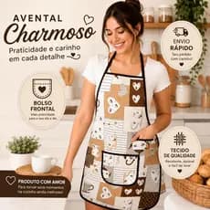 Avental Oxford Impermeável Profissional Cozinha Resistente Ajustável com Bolso Chef Restaurante