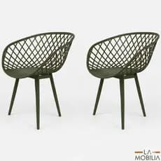 Conjunto 2 Cadeiras Ayla Sidera Clarice Pp Garden Cores Diversas - Seat&co