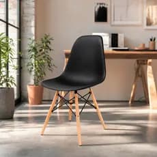 Cadeira Eames Design Eiffel em Polipropileno para Home Office Cozinha e Escritório - Seat&co
