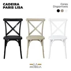 Cadeira Paris Katrina Cross Empilhável para Sala de Jantar e Cozinha - Seat&co