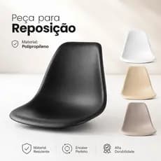 Assento Reposição Para Cadeira Eames Kit 1/2/4 Polipropileno Cores Diversas