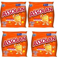 Kit Com 4 Pacotes De Esponja de Lã de Aço Assolan