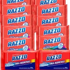 Kit 12  Sabão Em Pedra Razzo Tira Manchas 150g Cada