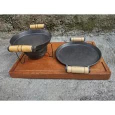 Tabua Petisqueira com Chapa e Fogareiro