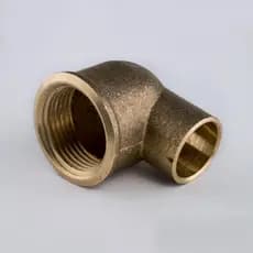 Joelho Cobre 90° Sold BXF 22mm x 3/4" - Rumo Certo