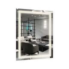 Espelho Grande Retangular de Corpo Inteiro 120x80Cm Com 3 Cores de LED e sensor de toque