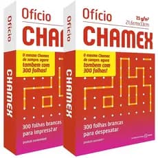 Kit 2 Pacote de Papel Oficio A4 210mmx297mm Chamex  300Fls