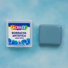 1 Borracha Artística Maleável Limpa Tipos Acrilex