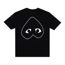 Camiseta Streetwear Oversized Over Coração Garçon Estiloso Marca Y2K Gótico Estampado Largo Hip Hop