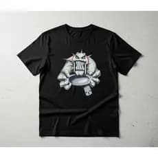 Camiseta Streetwear Oversized Tshirt Cachorro 0akl3y Monster Dog Estilosa Estampada Larga Camisetão