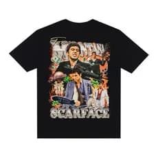 Camiseta Camisa Camisetão Streetwear Oversized Unissex Estampada Scarface Filme Geek Larga Estilosa
