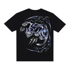 Camiseta Streetwear Swag Y2K Camisa Over Oversized Pantera Cyber Punk Emo Gótica Alternativa Larga Rap Hip Hop