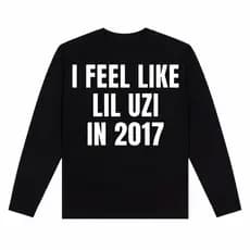Camiseta Camisa Manga Longa Over Oversized Rap Rapper Trap Trapper "Like Lil Uzi In 2017" Hip Hop Estilosa Opium Core
