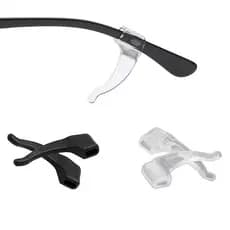 Gancho De Orelha 6 Pares Flexível Preta Em Silicone Para Haste De Óculos Anti Deslizante Confortável