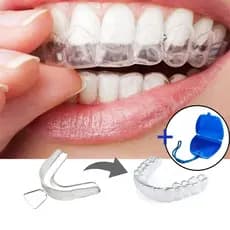 Kit 6 Placas Bruxismo Moldeira de Silicone Molde Caseiro Aparelho Inferior e Superior + ESTOJO