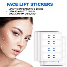 Fita Facial Invisível Lifting Antirrugas Antienvelhecimento Adesivo Estica a Pele Disfarça as Rugas