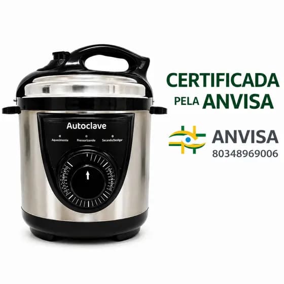 Autoclave 5 Litros Alt Lunaslim Manicure Podologia Estética Preta