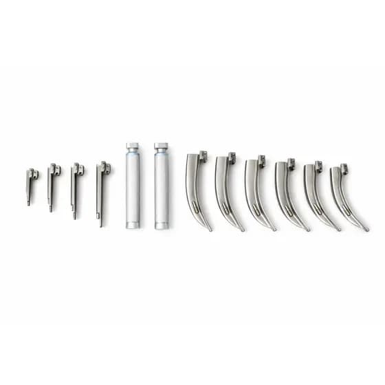 Laringoscópio Laminas curvas 00, 0,1,2,3,4,5 e Laminas retas 00, 1,2,5 Anvisa